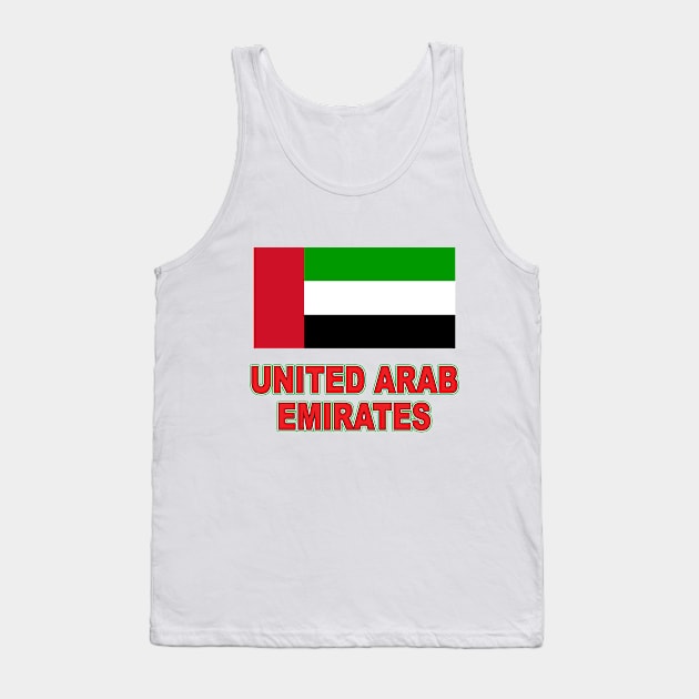 The Pride of the United Arab Emirates - National Flag Design Tank Top by Naves